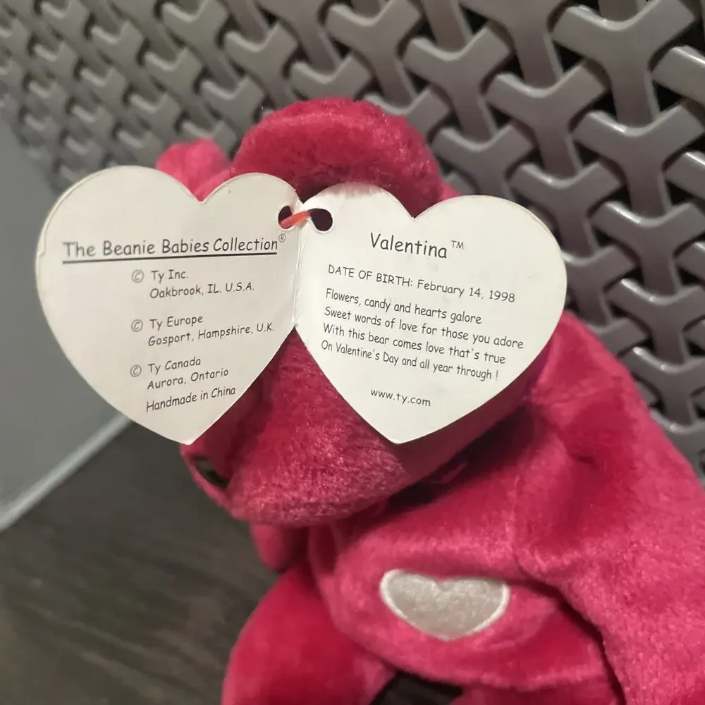 Valentina RARE TY Beanie Baby Tag Errors Misprint‎ 1998/99 Hologram New